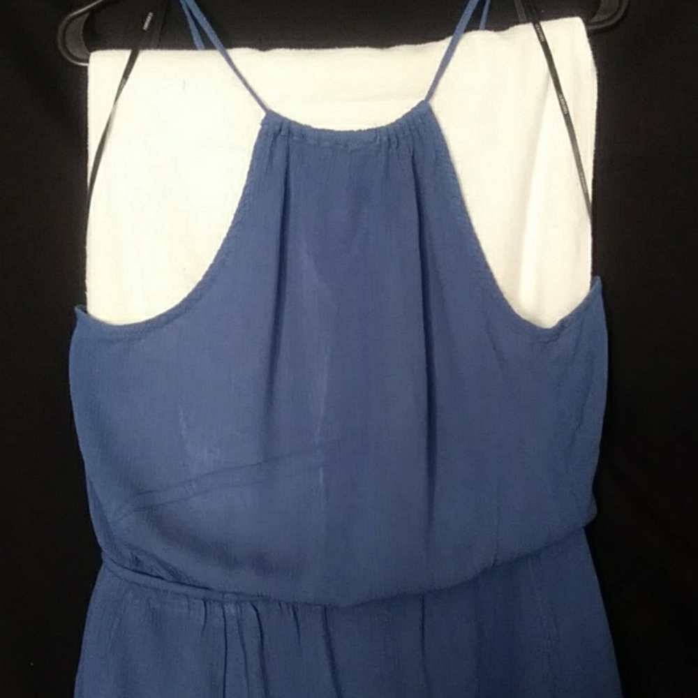 Blue casual spring dress